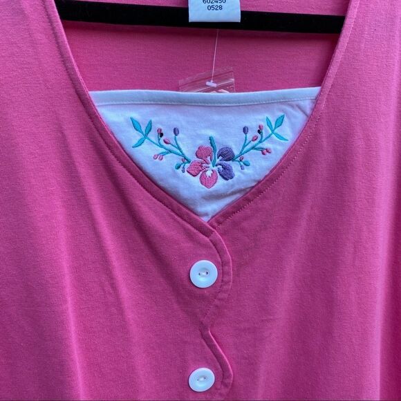 BLAIR Pink Short Sleeve NWOT Vintage Top M - Picture 4 of 11